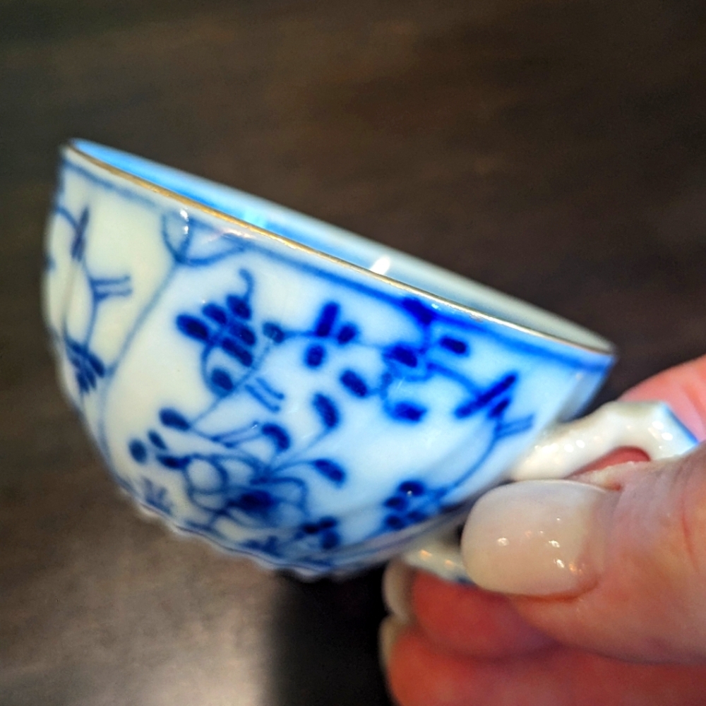 Blue & White Mini Tea Cup